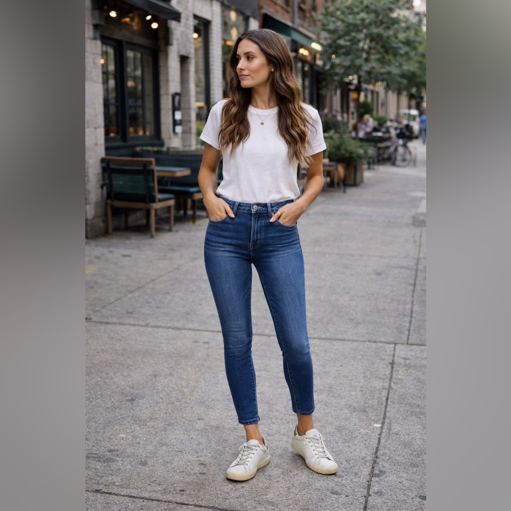 FRAME Le Skinny de Jeanne Crop Jeans (Cantine)